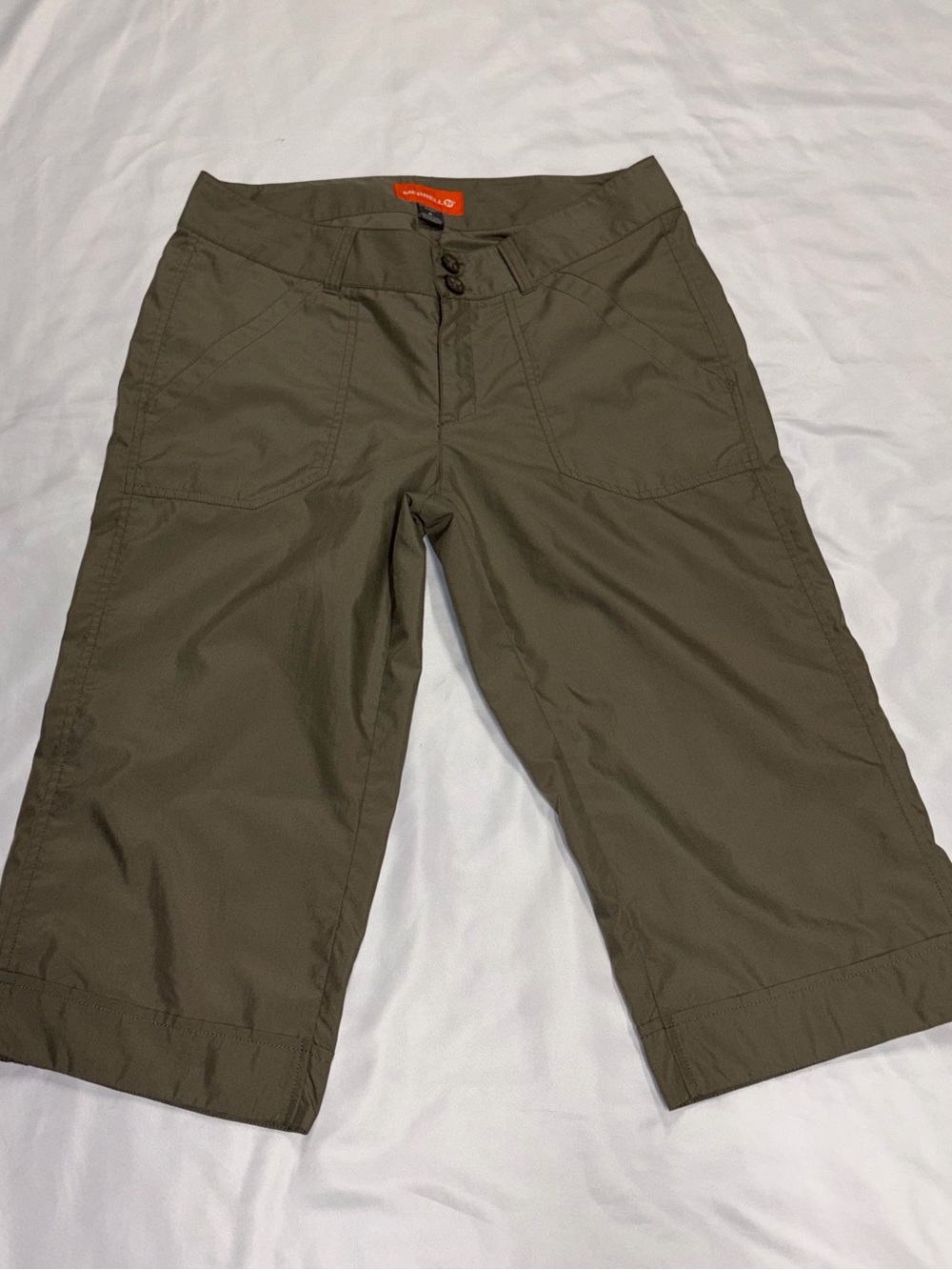 Merrell Olive Green Women's Button-Front Capris Lot B